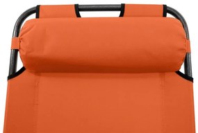 DIVERO Kerti összecsukható nyugágy orange