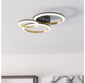 Eglo Eglo 901224 - LED Dimmelhető mennyezeti lámpa CALLIERA LED/20W/230V fekete/arany EG901224