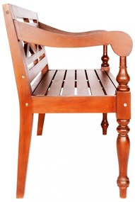 sötétbarna tömör mahagóni Batavia pad 98 cm