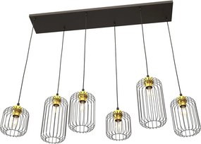 Emibig modern függeszték vander fekete arany emi1364/6