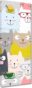 Vászonkép 40x100 Vicces macskák mix