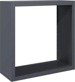 vidaXL antracitszürke acél tűzifatároló 100 x 40 x 100 cm