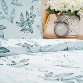 4Home Frosty Leaves pamut ágyneműhuzat, 140 x 200 cm, 70 x 90 cm, 140 x 200 cm, 70 x 90 cm