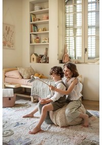 Világoszöld-krémszínű gyerek babzsákfotel Mr. Snail – Lorena Canals