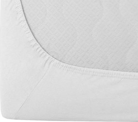 Jersey gumis lepedő lycrával fehér 90 x 200 cm