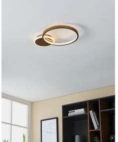 Eglo 900423 - LED Dimmelhető mennyezeti lámpa GAFARES LED/15W/230V arany + távirányító