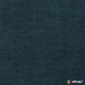 Kék bársony kinyitható-tárolóhelyes sarokkanapé (jobb oldali-L alakú) Barea – ELTAP