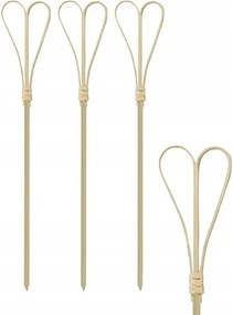 Bambusz pálcikák fából szív desszertekhez x100