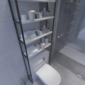 Fürdőszoba szekrény Salzburg (fehér + fekete). 1073531