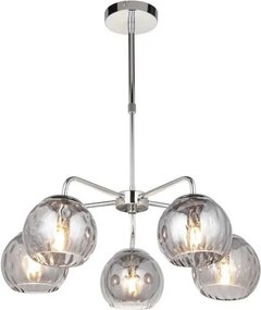 ENDON 97972 DIMPLE Glamour Csillár Króm, Füstös tükörüveg E14 IP20