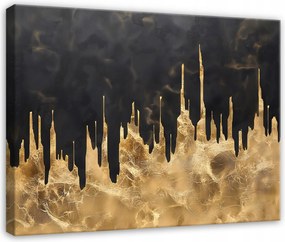 Vászonkép Absztrakt Glamour Arany Hálószoba Nappali Konyha 40x30