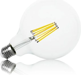 Led izzó E27 Filament 12W Edison G125 Nagy Buborék
