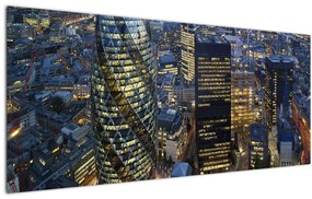 Kép - London esti panorámája (120x50 cm)