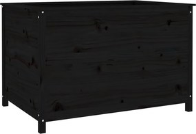 vidaXL fekete tömör fenyőfa kerti magaságyás 119,5 x 82,5 x 78 cm