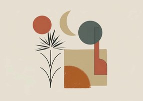 Poszter 84x59,5cm Nap, Hold és élet