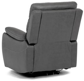 Szürke Vintage Szövet Elektromos Vezeték Nélküli Relax Fotel. TV-4094 GREY3