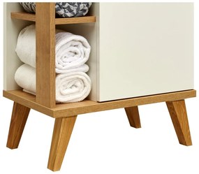 Fehér alacsony fürdőszoba szekrény 51x90 cm Set 923 - Pelipal