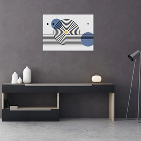 Üveg kép - Minimalista absztrakció N⁰1 (70x50 cm)