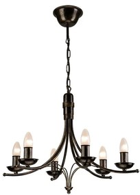 Csillár láncon LUCA 6xE14/40W/230V