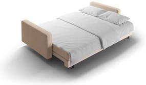 Bézs kinyitható tárolóhelyes kanapé 222 cm Bali – Cosmopolitan Design