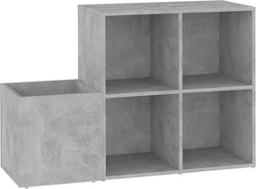vidaXL betonszürke szerelt fa előszobai cipősszekrény 105x35,5x70 cm