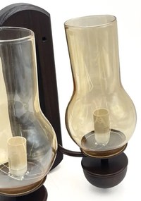 Brilagi - LED Fali lámpa COTTAGE 2xE14/40W/230V bükkfa/barna