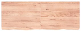 világosbarna kezelt tömör tölgyfa fali polc 160 x 60 x (2-4) cm