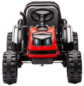 Elektromos vontató pótkocsival Milly Mally Farmer piros