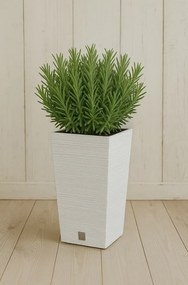 FURU SQUARE virágtartó 24 cm, fehér, 24 cm