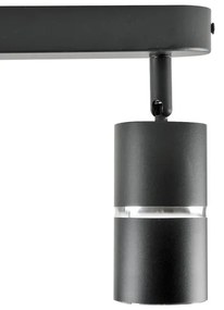 Spotlámpa BAMBOO 2xGU10/10W/230V fekete