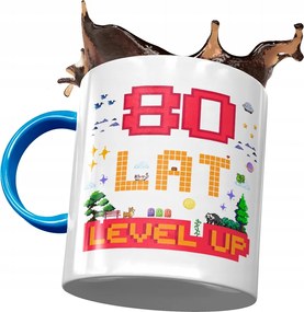 Kék Bögre Születésnapra 80 80-es 80-as évek nyomott mintával