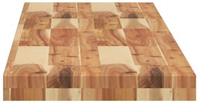 olajbevonatú tömör akácfa függőpolc 160 x 30 x 4 cm