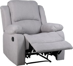 Pihentető fekvőszék, világos szürke szövet, ASKOY NEW