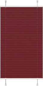 vidaXL pliszírozott redőny Bordeaux piros 75x100 cm Szövetszélesség