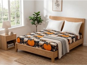 Mikroszálas gumis lepedő MAGIC PUMPKIN színes 180x200 cm