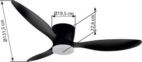 GLOBO 03666S ARMANDO Ventilátoros lámpa IP20