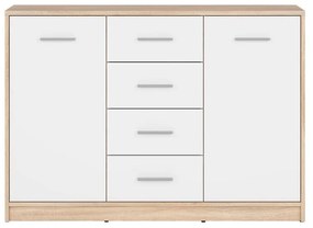 Komód Nepo Plus 6 (szonoma tölgy + fehér) . 1098302