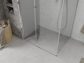 Mexen Lima  Zuhanykabin Csukló ajtóval  70 x 80 cm,  átlátszó üveg, króm - 856-070-080-01-00 Csukló ajtós