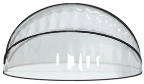 kerek PVC medencekupola 315 x 158 cm