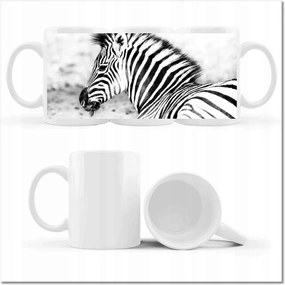 Zebra csíkos nyomott mintás bögre