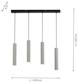 Paul Neuhaus 2204-22 - Csillár zsinóron ETON 4xGU10/35W/230V