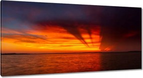Vászonkép 115x55 Tenger naplemente
