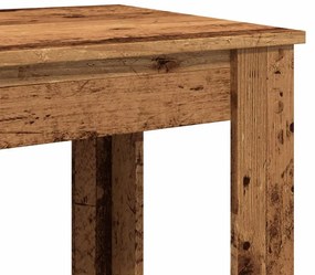 antik fa színű szerelt fa bárasztal 102 x 50 x 103,5 cm
