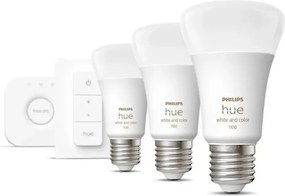 Kezdőkészlet Philips Hue 3 db E27 intelligens izzó Dimmer switch