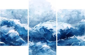 Kép - A tenger illusztrációja (90x60 cm)