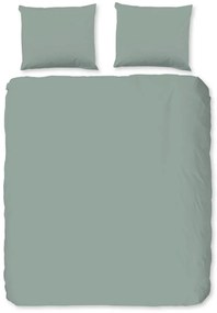 Zöld kétszemélyes hosszabbított flanel ágyneműhuzat 240x220 cm – Good Morning