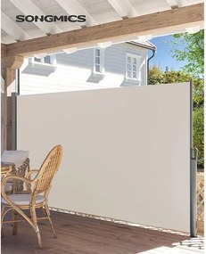 Oldalsó napellenző, napellenző erkélyre, teraszra, bézs