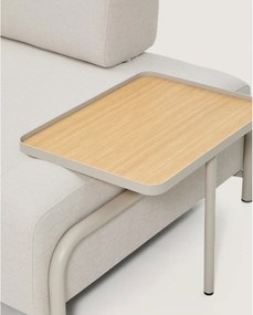 Bézs zsenília moduláris kanapé 220 cm Compo – Kave Home