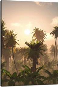 Vászonkép Naplemente Pálmafák Természet 40x60 cm
