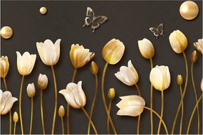 Kép - Tulipánok - absztrakt (90x60 cm)